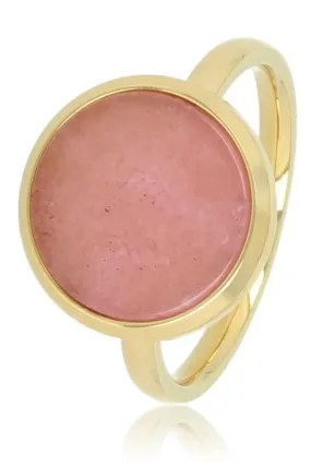 My Bendel Vita Ronde Ring Roze Rhodeniet Goud