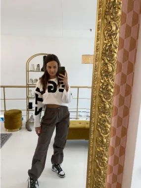 SeeSee Parachute pants a604 taupe